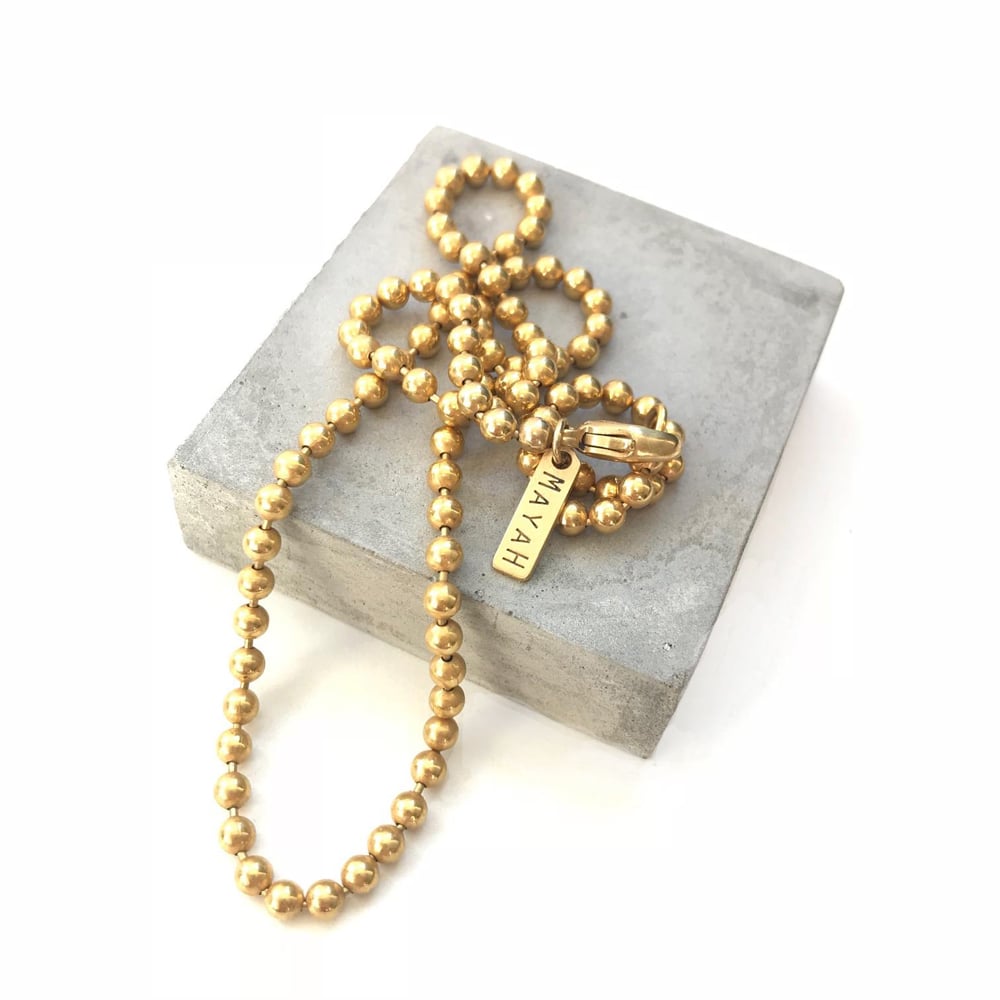 Ball type hot sale gold chain